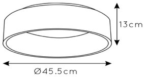 Lucide 46100/32/30 - LED Stropné svietidlo TALOWE LED/30W/230V čierna
