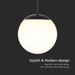 Vonkajší luster na lanku 1xE27/60W/230V IP44 čierna