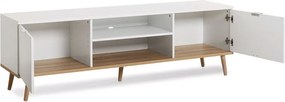 TV skrinka Göteborg, biela / dub sonoma