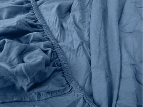 Jersey plachta s lycrou tmavomodrá 180 x 200 cm