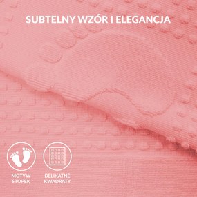 PODLOŽKA DO KÚPEĽNE HOTEL FEET 50X70 CM RUŽOVÁ