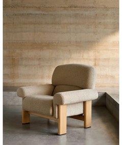 Béžové ženilkové kreslo Nema – Kave Home