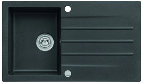 ALVEUS CZ CORTINA 130 - 91-černá (860x500mm)+sifon pop-up F