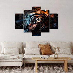 Obraz ležiaceho tigra (150x105 cm)