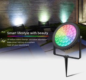 LED Solution Mi-Light MiBoxer RF Záhradné svietidlo RGB+CCT zapichovacie 15W FUTC03