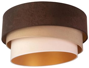 Duolla - Stropné svietidlo DEVON 1xE27/40W/230V pr. 45 cm hnedá/béžová DU80238
