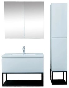 Kúpeľňová zostava s umývadlom SAT B-Way biela lesk KSETBWAY5