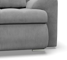 Trojmiestna rozkladacia sedačka FORESTA sivá