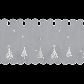 KRÁTKA ZÁCLONA NA PÚTKACH XMAS11 150X40 CM VZOROVANÁ