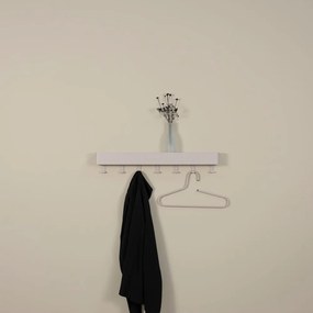 Taupe kovový nástenný vešiak s poličkou 72 cm Dax Play – Spinder Design