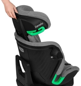 Lionelo - Autosedačka HARMONY i-Size s otočnou základňou 40-150 cm, sivá
