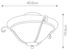 Elstead TCH-F-BLACK - Stropné svietidlo TORCHIERE 1xE27/60W/230V