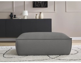 Sivá podnožka z imitácie kože Boheme – Bobochic Paris