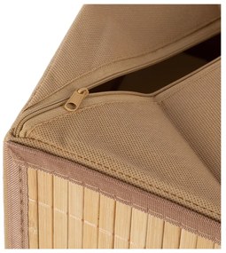 Bambusový úložný box v prírodnej farbe 15x31x15 cm – Compactor