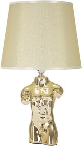 Stolná lampa Glam Man 42,5 cm béžovo-zlatá