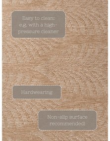 Vnútorný a vonkajší behúň v béžovej a slonovinovej farbe 80x250 cm Duet Liora – NORTHRUGS