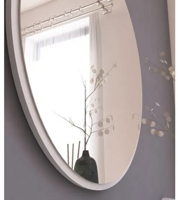 Nástenné zrkadlo OZZE pr. 60 cm biela
