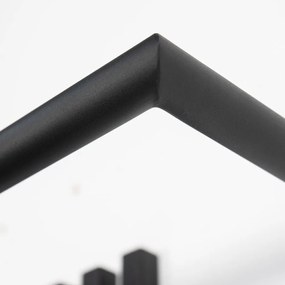 Čierny kovový nástenný vešiak 65 cm Senza – Spinder Design