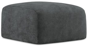 Tmavosivá ženilková podnožka Leila – Makamii