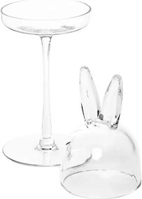 Podnos PRATA so skleneným vekom v tvare zajačích uší 845098