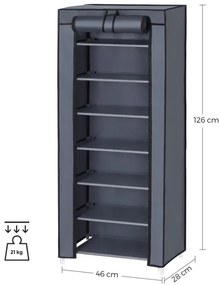 Botník s prachu-odolnou látkou sivý RXJ024G02