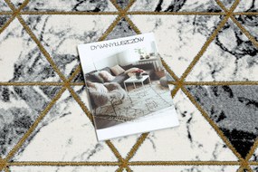 Behúň EMERALD 1020 Glamour exclusive, mramor, trojuholníkový, čierny + zlatá