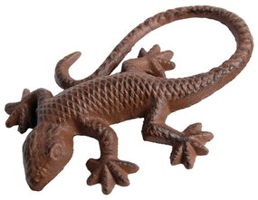 Záhradná liatinová figúrka Liza, 15,5 cm, hnedá