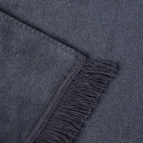 BAVLNENÁ DEKA BAT 150X200 CM ANTRACITOVÁ