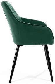 Set dvoch jedálenských stoličiek SJ.082 fľaškovo zelené