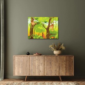 Obraz - Opičiaci (70x50 cm)