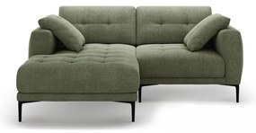 Zelená rohová pohovka (ľavý roh/s leňoškou) Bemy – Micadoni