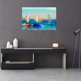 Obraz - Obraz krajiny, maľba (90x60 cm)