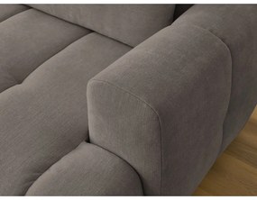 Taupe rozkladacia/s úložným priestorom rohová pohovka (ľavý roh/s leňoškou) Fuji – Bobochic Paris