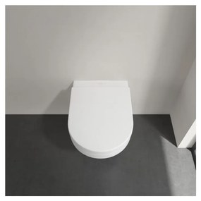 Villeroy & Boch ARCHITECTURA - Záchodové sedátko s poklopom, s funkciou QuickRelease a SoftClosing, biela alpin 98M9C101