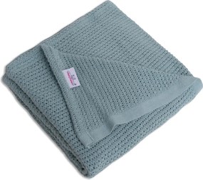 Babymatex Pletená deka LILI 75x100 cm - Modrošedá