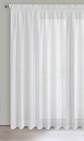 ZÁCLONA NA PÁSKE REBECCA 400X250 CM BIELA