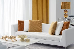 ZATEMŇOVACÍ ZÁVES NA KRÚŽKOCH LILI 140X250 CM MEDOVÁ