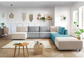 Menčestrová rohová pohovka (do tvaru "U"/variabilná) Nihad modular – Bobochic Paris