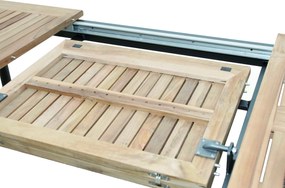 Doppler CONCEPT FSC® - rozkladací stôl s teakovou doskou - 2. akosť (N316)