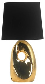 Candellux Stolná lampa HIERRO 1xE27/60W/230V čierna/zlatá CA0743