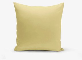 Horčicovožltá obliečka na vankúš Minimalist Cushion Covers Düz, 45 × 45 cm