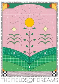 The Poster Club Plagát The Fields of Dreams by Signe Bagger 50x70 cm