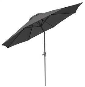 Slnečník N18 Ø 2,7m - polyester/hliník - antracit