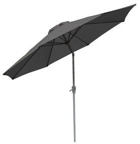 Slnečník N19 Ø 3m sklopný polyester/hliník - antracit
