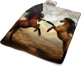 Sablio Plážová deka Vzpínajúci sa kôň: 200x140 cm