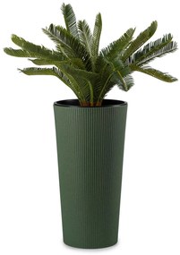 PLASTOVÝ KVETINÁČ URBANIKA ECO SADA 2KS 57X30 CM+46,6X25,5 CM ZELENÁ