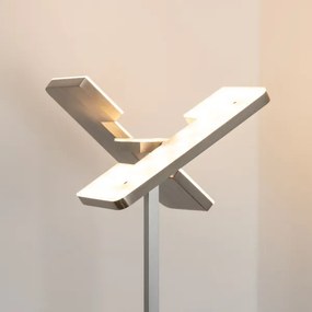 Eglo 33182 -LED Stmievateľná stojacia lampa SOLANO 1xLED/26W/230V+1xLED/3,2W chróm