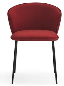 Červené čalúnené jedálenské kreslá v súprave 2 ks Add – Teulat