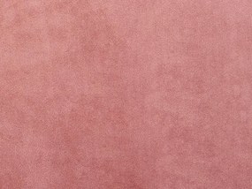 Zamatové rohové kreslo ružové EVJA Beliani