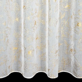 ZÁCLONA NA KRÚŽKOCH BELLE 140X250 CM VZOROVANÁ